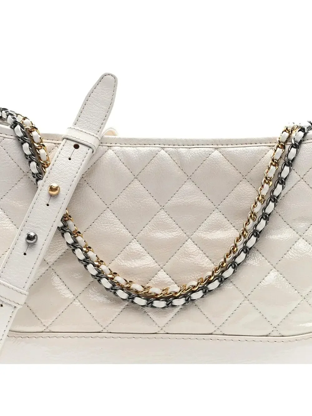 Chanel Patent Goatskin Quilted Medium #342109C17B